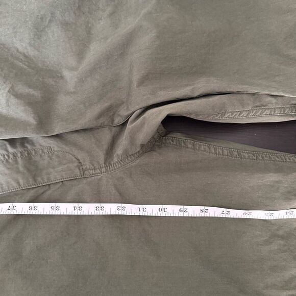 COS Pants Womens Sz 14 Army Green High Rise Tapered Straight Leg Utility Cotton - Picture 14 of 14